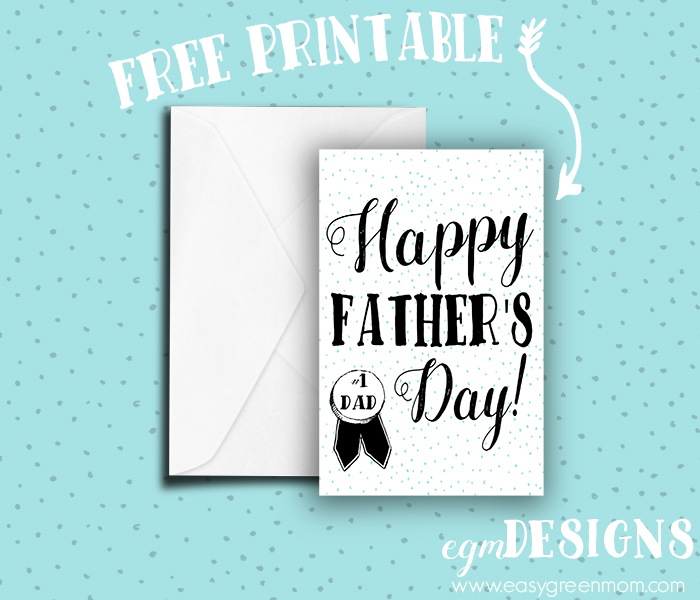 modern fathers day card free printable rays of bliss